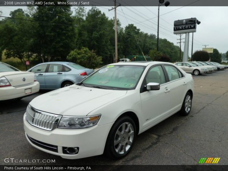 White Suede / Sand 2008 Lincoln MKZ AWD Sedan