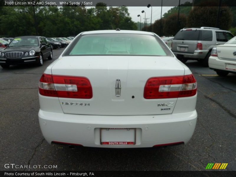 White Suede / Sand 2008 Lincoln MKZ AWD Sedan