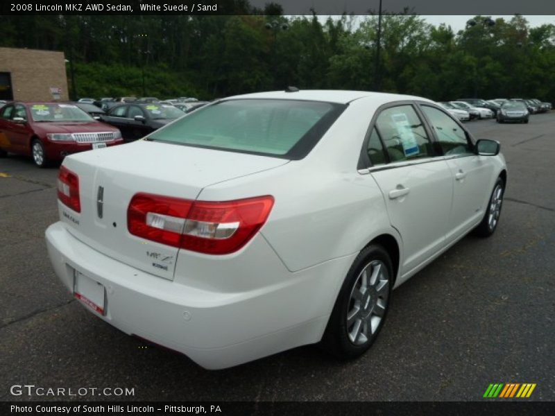 White Suede / Sand 2008 Lincoln MKZ AWD Sedan