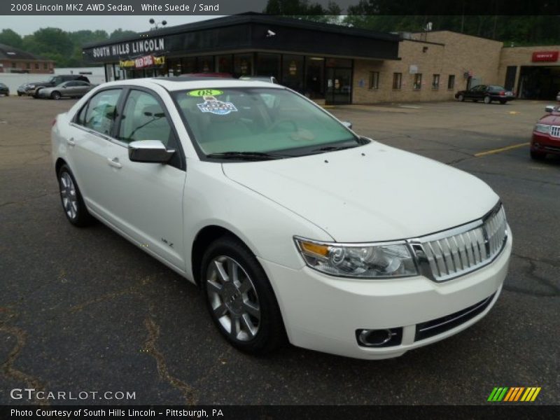 White Suede / Sand 2008 Lincoln MKZ AWD Sedan