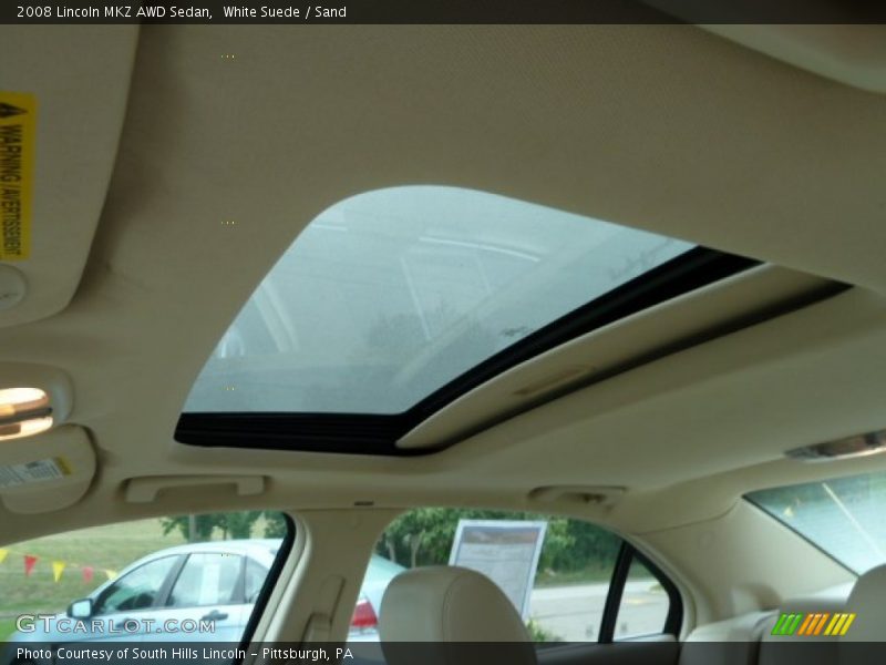 White Suede / Sand 2008 Lincoln MKZ AWD Sedan