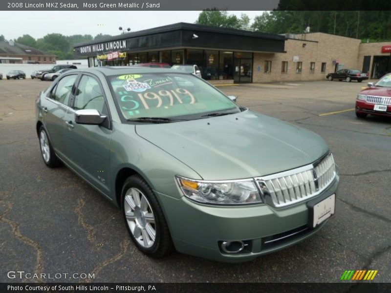 Moss Green Metallic / Sand 2008 Lincoln MKZ Sedan