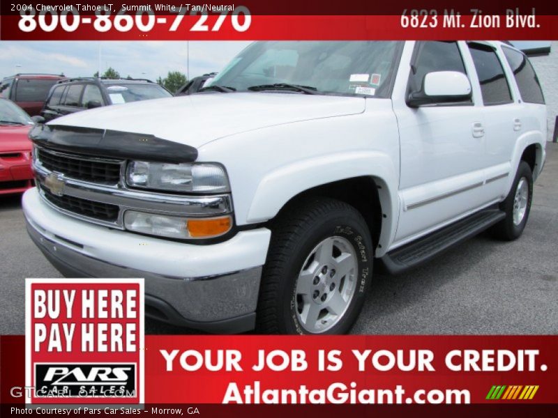 Summit White / Tan/Neutral 2004 Chevrolet Tahoe LT