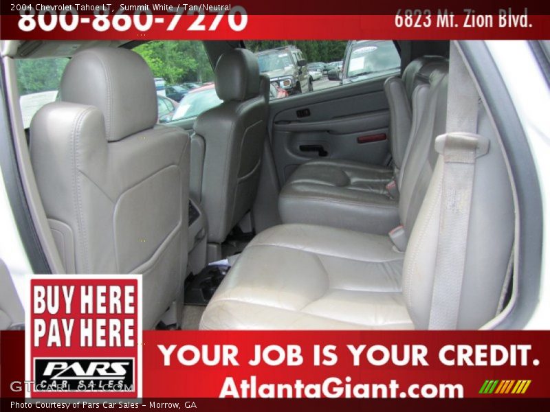 Summit White / Tan/Neutral 2004 Chevrolet Tahoe LT