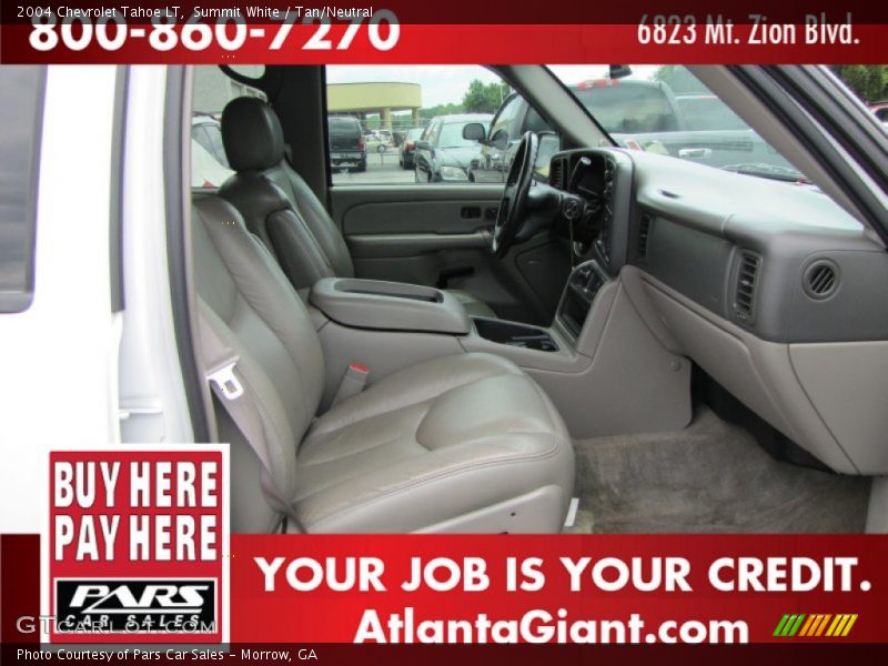 Summit White / Tan/Neutral 2004 Chevrolet Tahoe LT
