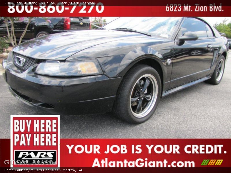 Black / Dark Charcoal 2004 Ford Mustang V6 Coupe