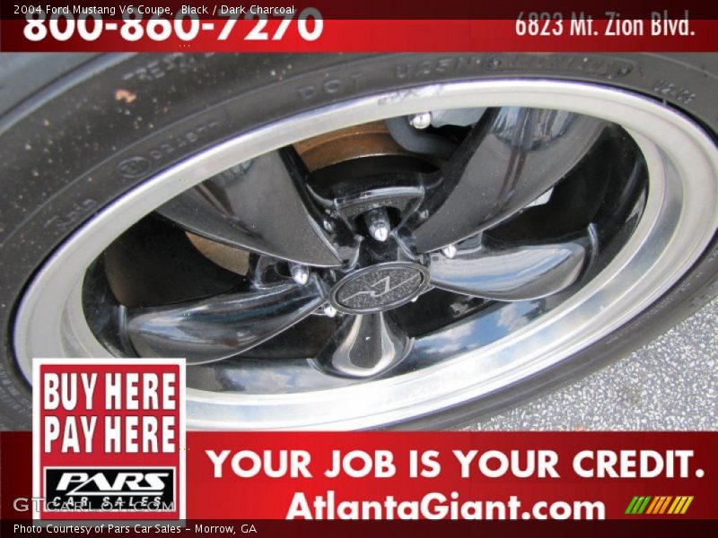 Black / Dark Charcoal 2004 Ford Mustang V6 Coupe