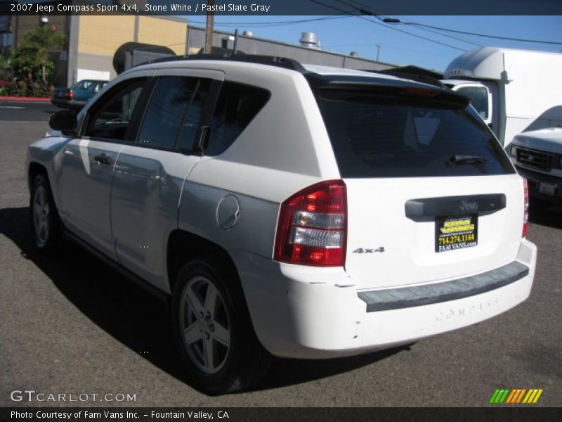 Stone White / Pastel Slate Gray 2007 Jeep Compass Sport 4x4