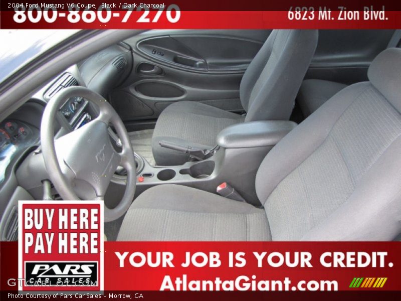 Black / Dark Charcoal 2004 Ford Mustang V6 Coupe