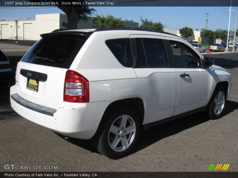 Stone White / Pastel Slate Gray 2007 Jeep Compass Sport 4x4