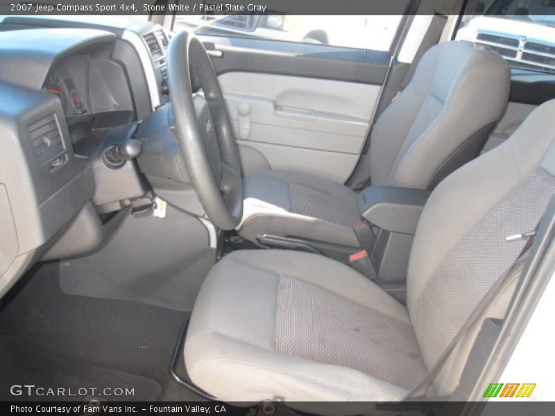 Stone White / Pastel Slate Gray 2007 Jeep Compass Sport 4x4