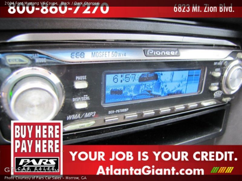 Black / Dark Charcoal 2004 Ford Mustang V6 Coupe
