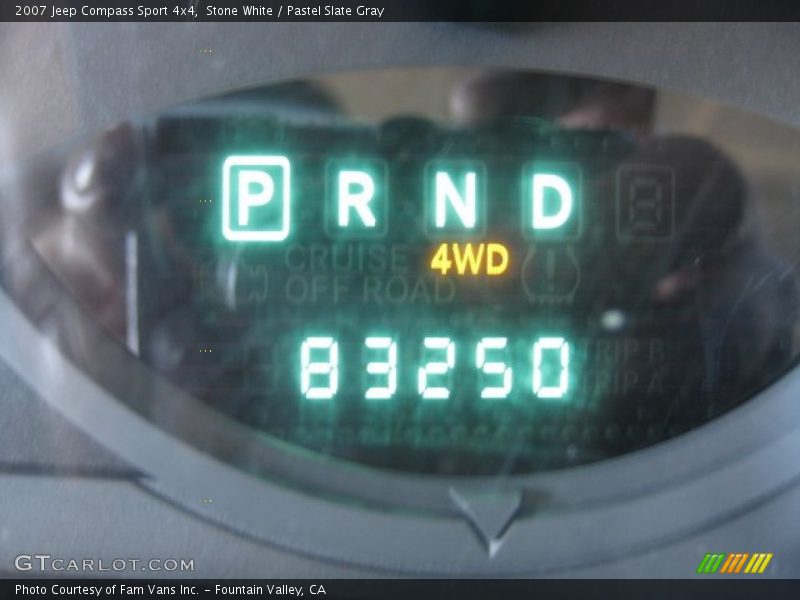 Stone White / Pastel Slate Gray 2007 Jeep Compass Sport 4x4