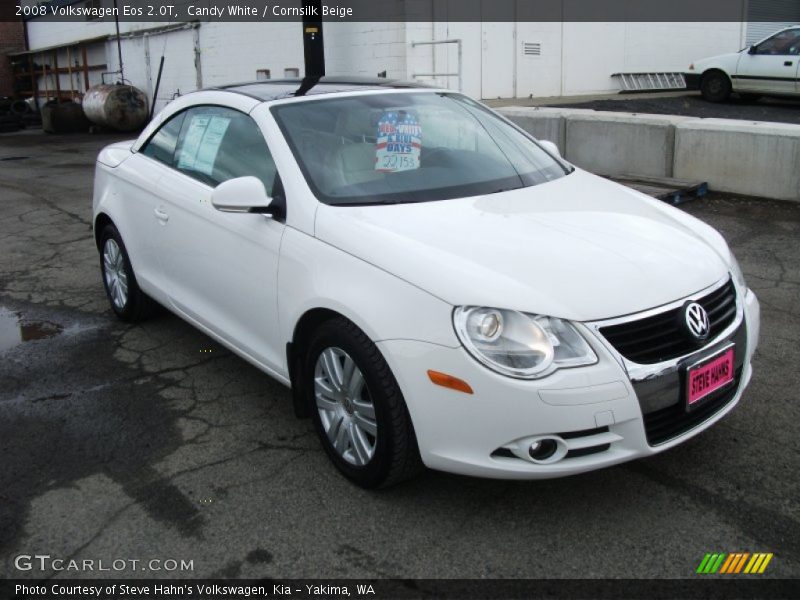 Candy White / Cornsilk Beige 2008 Volkswagen Eos 2.0T