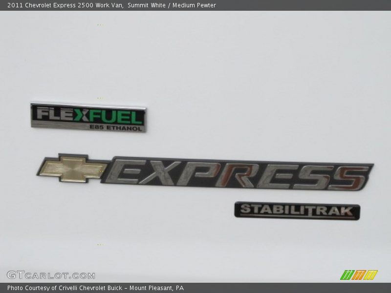 Summit White / Medium Pewter 2011 Chevrolet Express 2500 Work Van