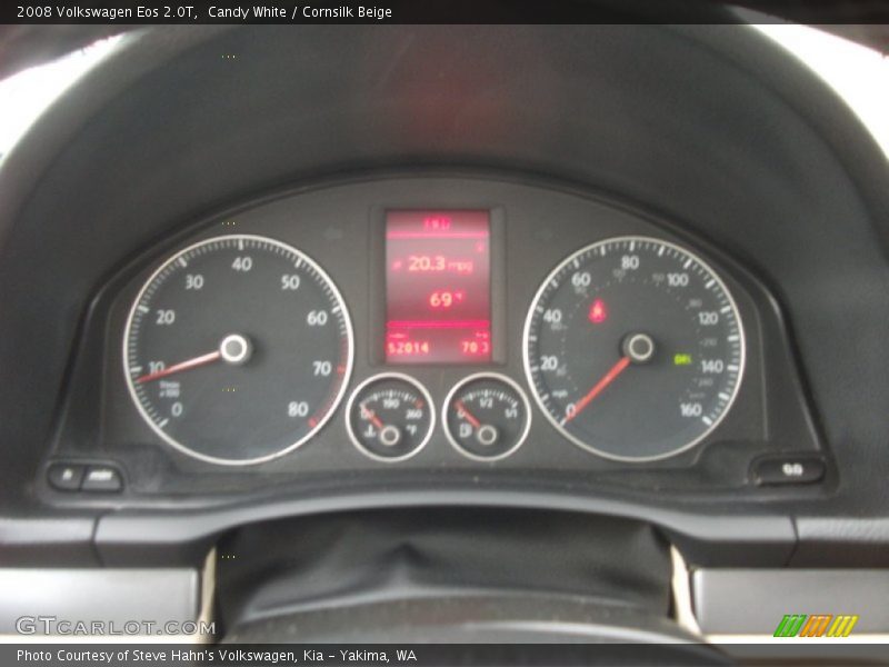 Candy White / Cornsilk Beige 2008 Volkswagen Eos 2.0T