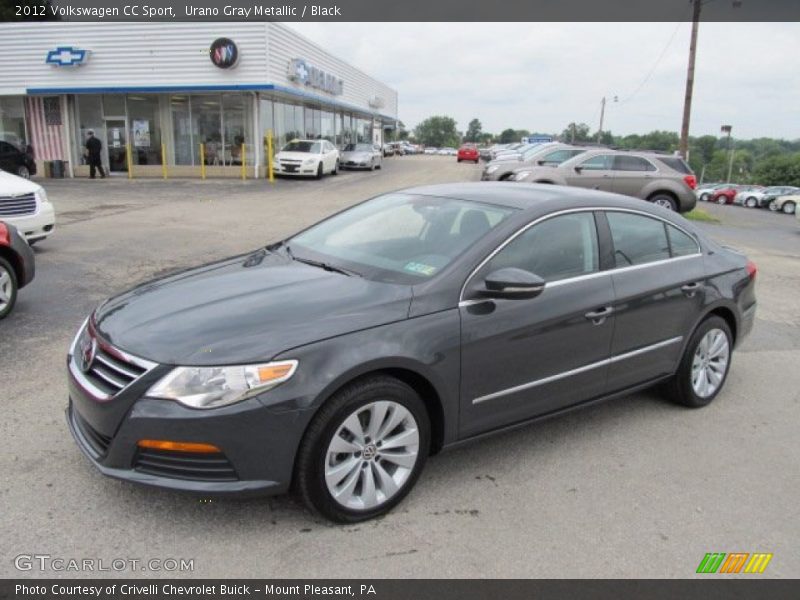 Urano Gray Metallic / Black 2012 Volkswagen CC Sport
