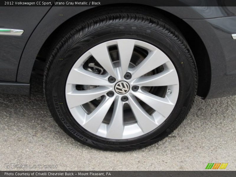 Urano Gray Metallic / Black 2012 Volkswagen CC Sport