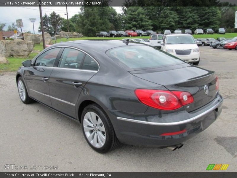 Urano Gray Metallic / Black 2012 Volkswagen CC Sport