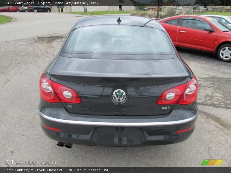 Urano Gray Metallic / Black 2012 Volkswagen CC Sport