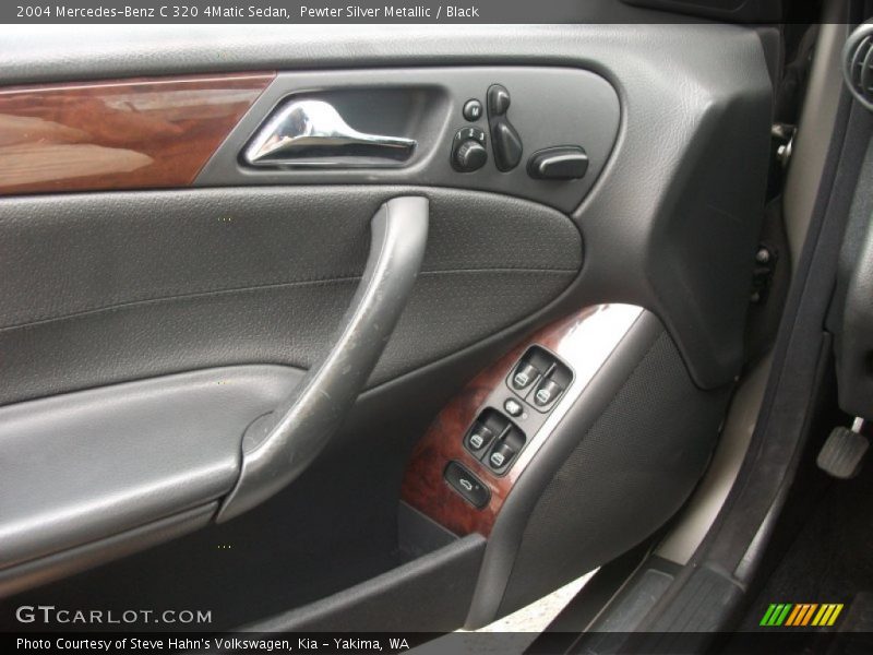 Pewter Silver Metallic / Black 2004 Mercedes-Benz C 320 4Matic Sedan