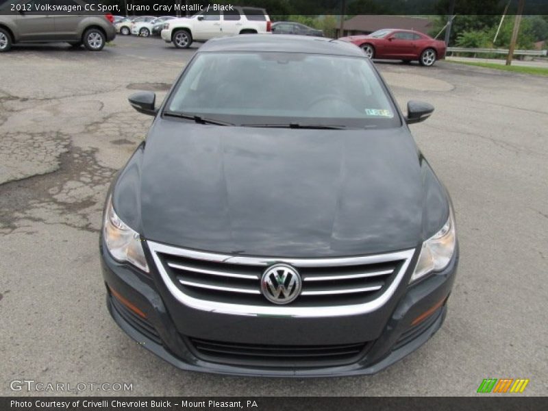Urano Gray Metallic / Black 2012 Volkswagen CC Sport