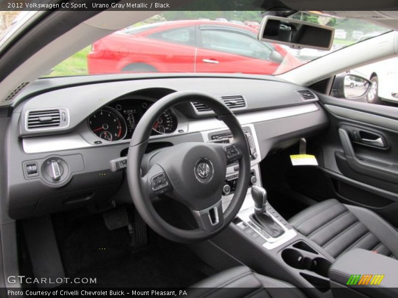 Urano Gray Metallic / Black 2012 Volkswagen CC Sport
