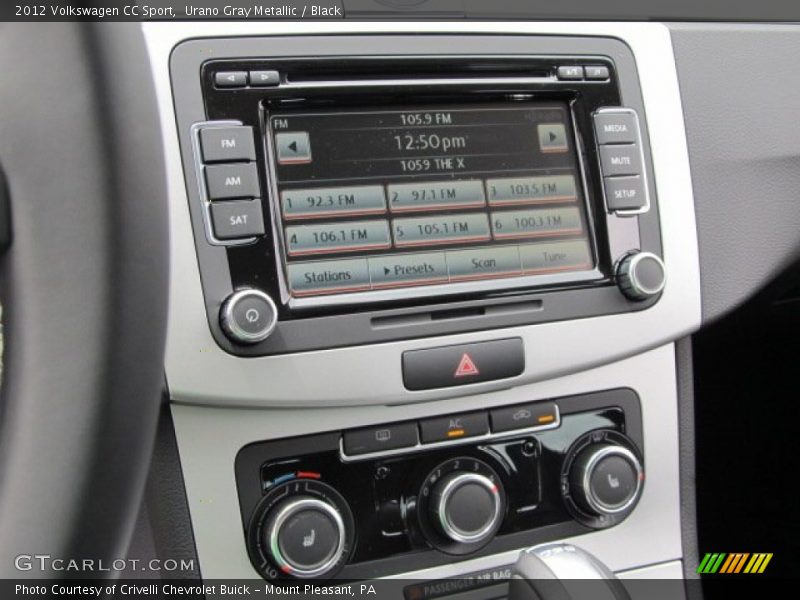 Urano Gray Metallic / Black 2012 Volkswagen CC Sport