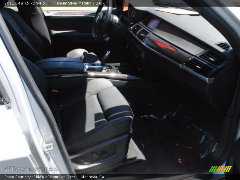 Titanium Silver Metallic / Black 2011 BMW X5 xDrive 50i