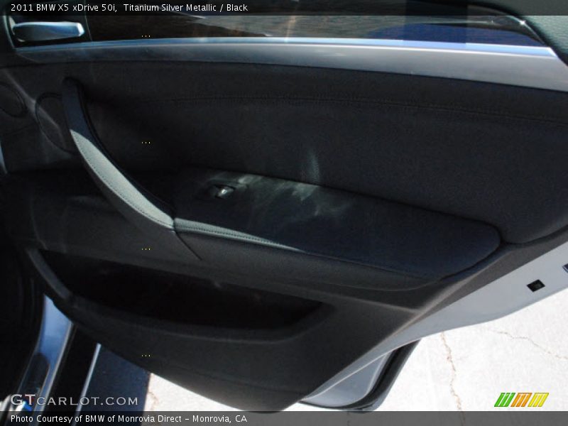 Titanium Silver Metallic / Black 2011 BMW X5 xDrive 50i