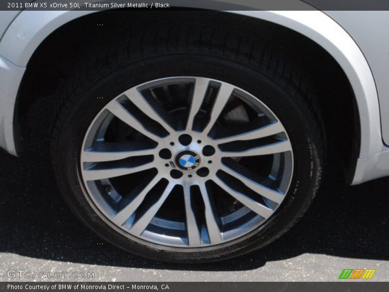 Titanium Silver Metallic / Black 2011 BMW X5 xDrive 50i