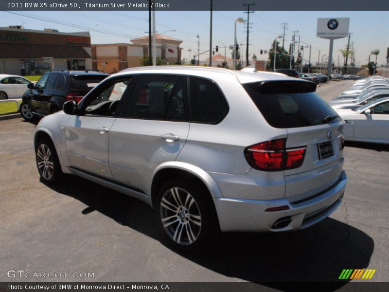 Titanium Silver Metallic / Black 2011 BMW X5 xDrive 50i