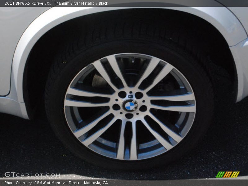 Titanium Silver Metallic / Black 2011 BMW X5 xDrive 50i