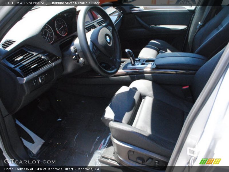 Titanium Silver Metallic / Black 2011 BMW X5 xDrive 50i