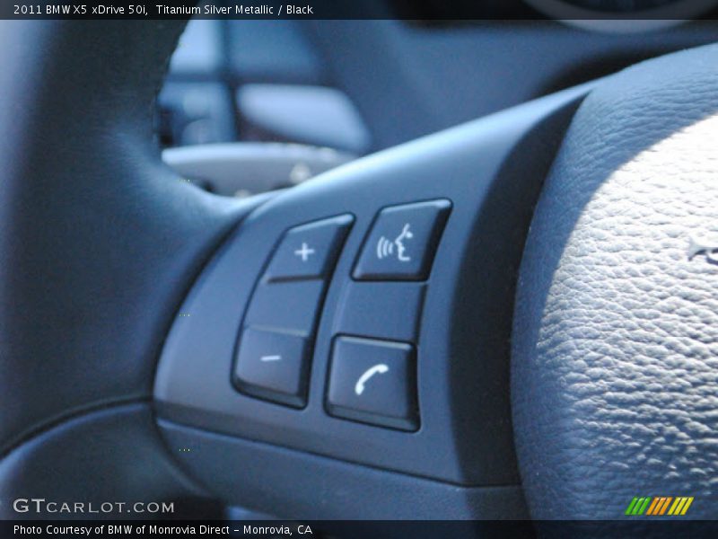 Titanium Silver Metallic / Black 2011 BMW X5 xDrive 50i