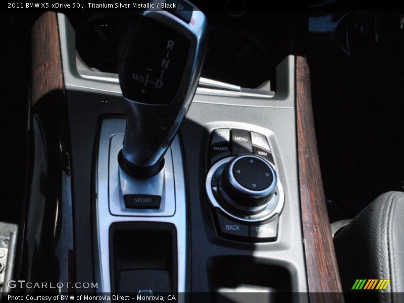 Titanium Silver Metallic / Black 2011 BMW X5 xDrive 50i