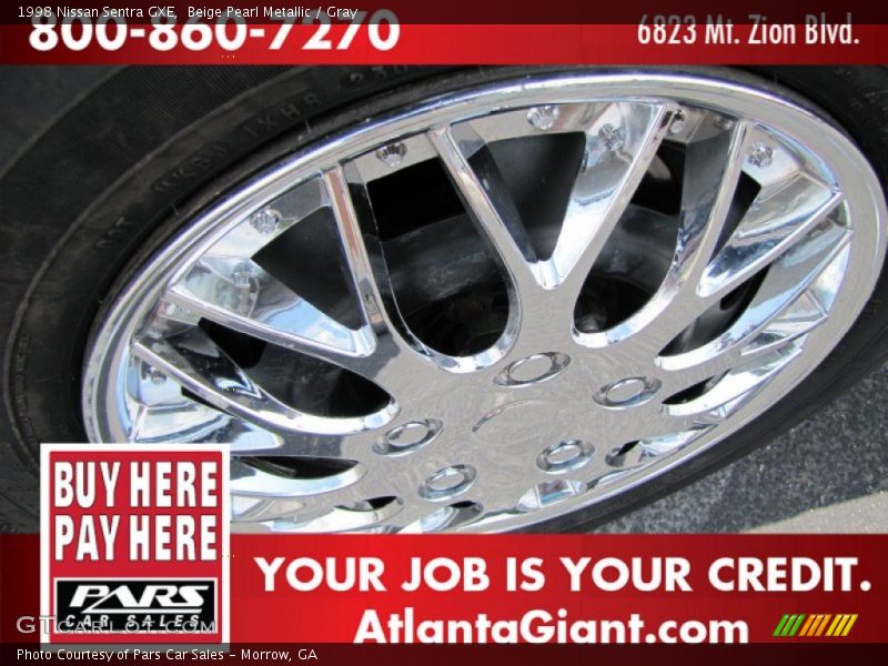Beige Pearl Metallic / Gray 1998 Nissan Sentra GXE