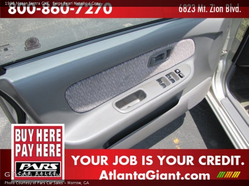 Beige Pearl Metallic / Gray 1998 Nissan Sentra GXE