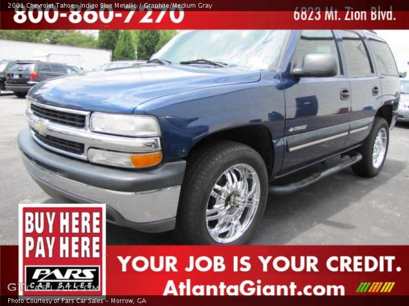 Indigo Blue Metallic / Graphite/Medium Gray 2001 Chevrolet Tahoe