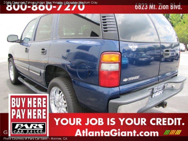 Indigo Blue Metallic / Graphite/Medium Gray 2001 Chevrolet Tahoe