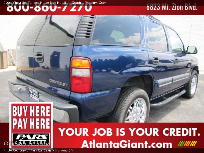 Indigo Blue Metallic / Graphite/Medium Gray 2001 Chevrolet Tahoe