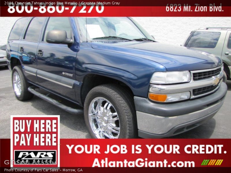Indigo Blue Metallic / Graphite/Medium Gray 2001 Chevrolet Tahoe