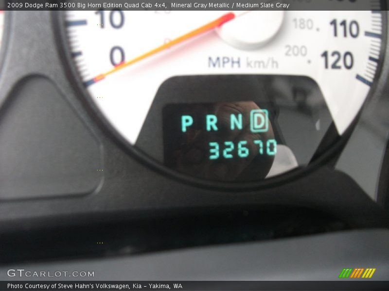 Mineral Gray Metallic / Medium Slate Gray 2009 Dodge Ram 3500 Big Horn Edition Quad Cab 4x4