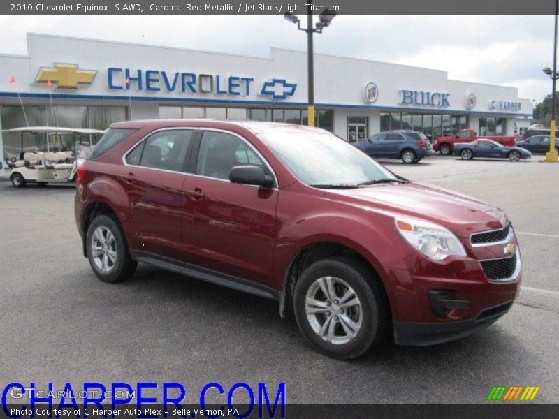 Cardinal Red Metallic / Jet Black/Light Titanium 2010 Chevrolet Equinox LS AWD