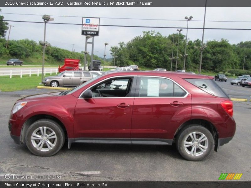 Cardinal Red Metallic / Jet Black/Light Titanium 2010 Chevrolet Equinox LS AWD