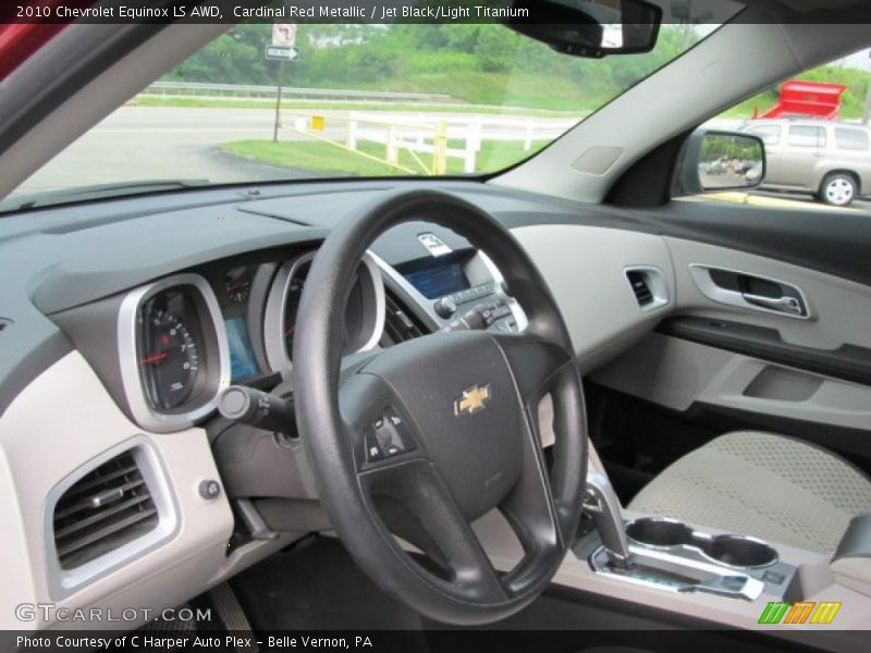 Cardinal Red Metallic / Jet Black/Light Titanium 2010 Chevrolet Equinox LS AWD