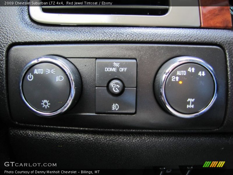 Controls of 2009 Suburban LTZ 4x4