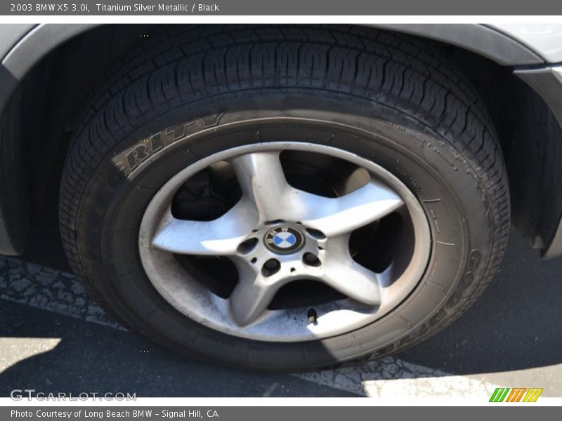 Titanium Silver Metallic / Black 2003 BMW X5 3.0i