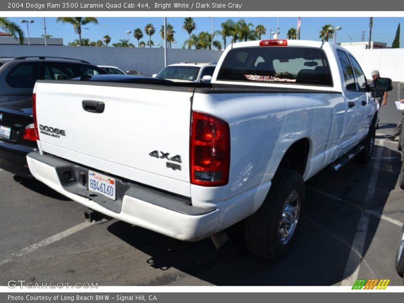 Bright White / Dark Slate Gray 2004 Dodge Ram 3500 Laramie Quad Cab 4x4