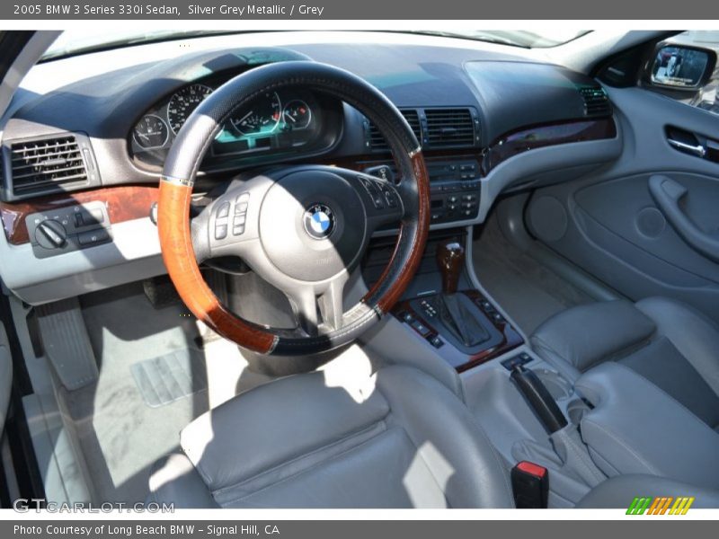 Silver Grey Metallic / Grey 2005 BMW 3 Series 330i Sedan